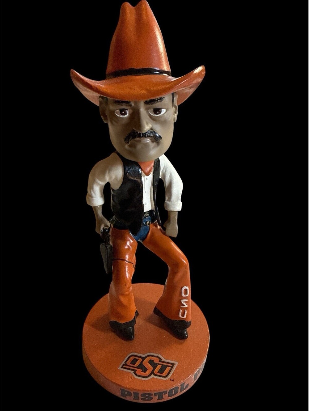 OSU Pistol Pete Bobblehead McDonald's Oklahoma State Cowboys 7" Vintage 2002